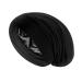 Satin Bonnet Sleep Cap Hair Cover Bonnet Satin Lined Slouchy Beanie Night Sleeping Hat - Adjustable for Curly Hair  Black