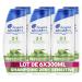 Head & Shoulders Sensitive 2 in 1 Anti-Dandruff Shampoo 6x300ml; Up to 100% Dandruff Removal, Clinically Proven; All Hair Types; Daily Use; Clean Feeling