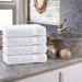 Class Home Collection Terry Guest Towels - 100% Cotton Pack of 4 30x50 cm White - Soft & Absorbent - Buy Online on GoSupps.com