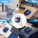 Cyberpunk Mini Electric Shaver - Portable Waterproof Razor for Men Wet & Dry Travel Shaver with Smart Display Rechargeable Cordless for Home Office & Car | Gifts in Blue - Buy Online on GoSupps.com