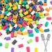 100 Pieces Professional Nail Sanding Bands for Drill Bits 180 Fine Grit Colorful Sanding Bands for Acrylic Nails Polishing Nail Accessories Manicure Tools ( Mixed Color)