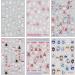 JMEOWIO 6 Sheets Christmas Nail Art Stickers Decals Self-Adhesive Snowman Snowflake Winter Holiday Cute Santa Nail Supplies Nail Art Design Decoration Accessories - Buy Online on GoSupps.com