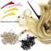 Duufin Hair Extension Microring Set - 500 Microrings Pliers Needles Clips & Comb - Perfect for Blonde Hair Extensions - Buy Online on GoSupps.com