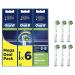 Oral-B Cross Action Electric Toothbrush Heads with CleanMaximiser Technology - Pack of 6, White - Angled Bristles for Deeper Plaque Removal - Buy Online on GoSupps.com
