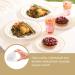 MATANA 150-piece Party Tableware Set in White and Gold for 25 Guests - 25 Plastic Plates 25 Dessert Plates 25 Spoons 25 Forks 25 Knives and 25 Party Cups - Buy Online on GoSupps.com