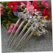 MAGICLULU Hairpin Comb Women Hair Accessories Rhinestone Hair Accessories Flower Hair Combs Bridal Headpieces for Womens Hair Accessories Tiara Hair Clip Comb Crystal Peacock Bride - Buy Online on GoSupps.com