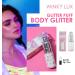 Winky Lux Glitter Puff - Body, Hair & Face Glitter Gel Highlighter Makeup - Pink Body Shimmer Spray - Buy Online on GoSupps.com