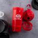 Smartshake O2GO ONE 800ml Protein Shaker Bottle - BPA Free Leakproof Lid Red - Unisex Fitness Accessory - Buy Online on GoSupps.com