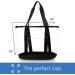 Clear Zipper Tote Bag - Stadium, Beach, and Work Approved - Black - Buy Online on GoSupps.com