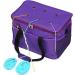 Lemeso Knitting Bag: Yarn Tote Storage Organizer with Individual Compartments - Purple - Buy Online on GoSupps.com