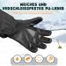 Mcti Waterproof Children Ski Gloves | Warm Fleece Lined Winter Gloves for Boys & Girls | Reflective Strap Black - Buy Online on GoSupps.com