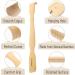 Slick Bamboo Back Scratcher Set - 16.5 Long Handle for Men and Women - Wooden Bamboo Wood - 2 Pcs - Buy Online on GoSupps.com