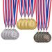 Favide 12 Pieces Gold Silver Bronze Award Medals-Winner Medals Gold Silver Bronze Prizes for Competitions, Party,Olympic Style, 2 Inches