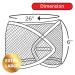 Donna Extra Large White Mesh Wrap with Velcro Closure - Silk Hair Wrap for Women - Buy Online on GoSupps.com