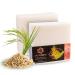 Panu soap jasmine rice - vegan shower soap for all skin types - natural soap as a solid shower gel and solid shampoo - Premium soap bar - Natural shower shower as a fixed shower gel jasmine rice 110 g (1 Pack)