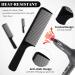 5-Piece Hair Cutting Comb Set - Fine Teeth Carbon Combs for Hair Styling - Anti Static & Heat Resistant - Barber & Hairdressing Tapered Comb for Men and Women - Buy Online on GoSupps.com