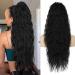 Horse tail Extensions black long wrapped hair part ponytail natural art hair hair extensions extensions for women afro braid ponytail approx. 75cm 096a approx. 75cm 1b#
