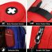 SITHON Double-Layer Epipen Carrying Case - Travel Medication Organizer Bag for EpiPens, Asthma Inhaler, Anti-Histamine - Red - Buy Online on GoSupps.com