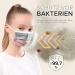 50 Disposable Face Masks Made in Germany | Type IIR & CE Certified | Small Size Dusty Pink | Triple Layer Filtration 99.78% | Elastic Earloops - Buy Online on GoSupps.com