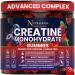 NUTRAONDA Pre-Workout Gummies 120-Count Creatine Monohydrate Gummies for Men and Women Pre-Workout Supplement with BCCA L-Carnitine Taurine for Muscle Growth Energy Performance Berry Flavor