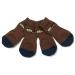 Pet Heroic Indoor Anti-slip socks for dogs and cats-6 sizes from S to 3XL for small-riani animals-paw protection and traction thanks to silicone gel brownish 2xl