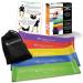 SmarterLife Resistance Bands - Non-Latex Workout Bands for Home Gym Weight Loss & Physical Therapy | 5 Extra Wide Bands for Men & Women | Free Workout Guide - Buy Online on GoSupps.com