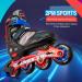 2PM SPORTS Adjustable Kids Inline Skate | Red & Black Roller Blades for Boys and Girls | Beginner Skates | Large-Youth (4Y-7Y US) - Buy Online on GoSupps.com