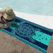 Hexagram Sea Turtle Beach Towel - Tropical Blue Microfiber Bath Towel for Adults - Sand Free, Quick Dry, Large Pool Towel - Oversized 31x63 inch Towel for Yoga - Buy Online on GoSupps.com