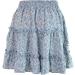 LAEMILIA Womens Floral Print Pleated Mini Skater Skirt - Blue - Buy Online on GoSupps.com