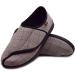 FZYUAN Wide Width Diabetic Slippers for Men Size 12 - Adjustable Closures, Memory Foam, Orthopedic Shoes for Elderly with Arthritis and Edema - Brown - Buy Online on GoSupps.com