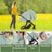 Breathable Cotton Nursing Cover for Breastfeeding | Baby Feeding, Car Seat & Stroller Cover | Light Green - Buy Online on GoSupps.com