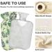 NAANLE RETRO Transparent Hot Water Bottle | 2L Hand/Foot Warmer for Pain Relief & Cold Therapy - Leaves & Flowers Design - Buy Online on GoSupps.com