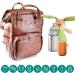 All Kids United Deluxe Baby Wrap Backpack & Diaper Bag Set - Vegan Leather with Integrated Cot Diaper Pad & Stroller Hook - Perfect Baby Gear for International Shipping - Buy Online on GoSupps.com