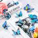 24 Pieces Small Realistic Butterfly Hair Clips in Colorful Blue - Handmade 90s Barrettes for Women and Girls - Buy Online on GoSupps.com