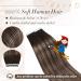 Shop Ugeat Chocolate Brown Tape Extensions | Real Hair Balayage | 20 Pieces 45cm Remy #4/18/4 - Buy Online on GoSupps.com