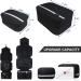 Hanging Waterproof Toiletry Bag for Men & Women | Jiemei Travel Wash Bag with 4 Compartments | Compact & Durable | Black - Buy Online on GoSupps.com