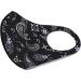 Komonee Paisley Face Mask - Reusable Washable Cloth Cover for Men and Women - Dustproof Mouth Cover for Outdoors, Cycling, Skiing - 2 Pack (Black) - Buy Online on GoSupps.com