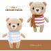 FRILY Crochet Bear - Small Knitted Amigurumi Toy for Kids and Adults - Handmade 7.5 Blue Stuffed Animal - Buy Online on GoSupps.com