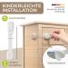 Levani Child Locking Cabinet Set - 6 Self-Adhesive Drawer Protectors for Baby Safety - Adjustable 3m Cupboard Lock Solution - Buy Online on GoSupps.com
