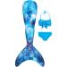 shepretty mermaid tail to suit mermaid swimming for children. wpJCKA15 130