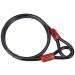 ABUS loop cable Cobra 12 - steel cable covered with plastic - fuse for bicycle and motorcycle accessories - 1.8 meters long 12 mm thick 180 cm black