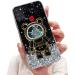 Tivenfezk Nadoli for Samsung Galaxy A21S Treibsand B r Astronaut Hidden Stand Shell caricature glitter astronaut stand soft silicone bling cell phone case transparent protective cover samsung galaxy a21s black