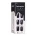KISS imPRESS Gel Nail Kit - All Black Press-On Manicure with PureFit Technology | Includes Prep Pad, Mini File & 30 Nails - Buy Online on GoSupps.com