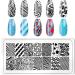 KAAGEE 5Pcs Geometry Nail Stamping Plates Set with Stamper and Scraper - Nail Art Design Template for Unique Nail Designs - Buy Online on GoSupps.com