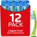 Colgate Travel Toothbrush Soft 12 Pieces 1 piece (12 pack) Travel Voyage