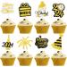 FANCY LAND 72PCS Glitter Happy New Year Cupcake Toppers 2024 Double-sided Gold Food Picks New Years Eve Party Decorations NYE Party Favor Supplies - Buy Online on GoSupps.com