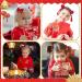 6 Pair Chinese Festival Hair Clips for Kids - New Year & Christmas Accessories with Pom Poms, Bows, and Tassels - Buy Online on GoSupps.com
