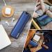 Extra Large 7-Day Pill Organizer | Aluminum Weekly Travel Pill Box | Cute Vitamin & Supplement Holder - Blue - Buy Online on GoSupps.com