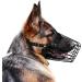 Budkas German Shepherd Metal Basket Muzzle for Medium Dogs - Adjustable Durable Leather Straps Safe for Chewing - Black Size L - Buy Online on GoSupps.com