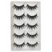 Real Mink Lashes Pack Natural Fluffy Wispy Dramatic 3D Mink Eyelashes Set 5 Pairs (A22)